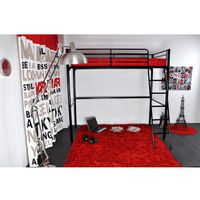 LIT COMBINE - LIT MEZZANINE ROCKET Lit mezzanine 90x190 matelas rouge