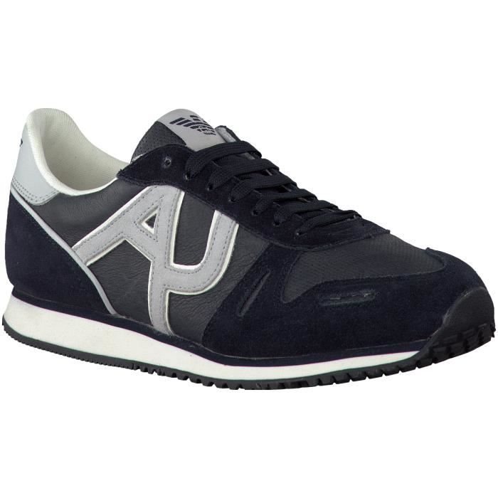 basket armani homme bleu marine