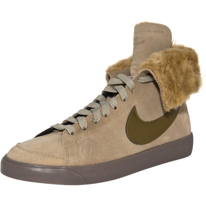 nike blazer high beige