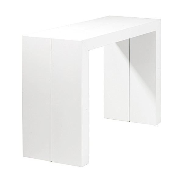 Table console extensible Orianne Blanc Table console extensible