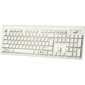 GENIUS Clavier SLIMSTAR - AZERTY - Filaire - Blanc - PC