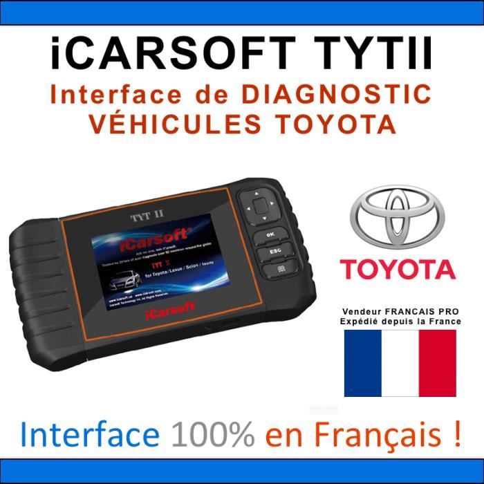 Valise Diagnostic TOYOTA iCARSOFT TYT II OBD2 TECH