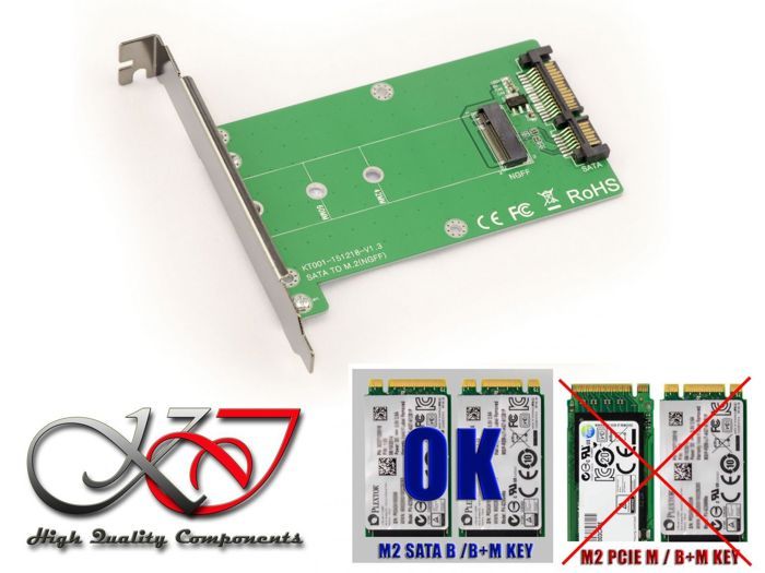 Adaptateur M2 (NGFF) vers SATA 3 M.2 Prix pas cher Cdiscount