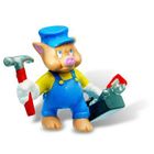 FIGURINE Les trois petits cochons - Petit Cochon Bricoleur