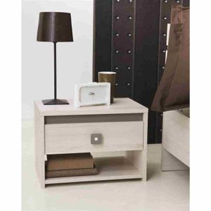 FRANCESCA Chevet contemporain acacia - L 44,9 cm
