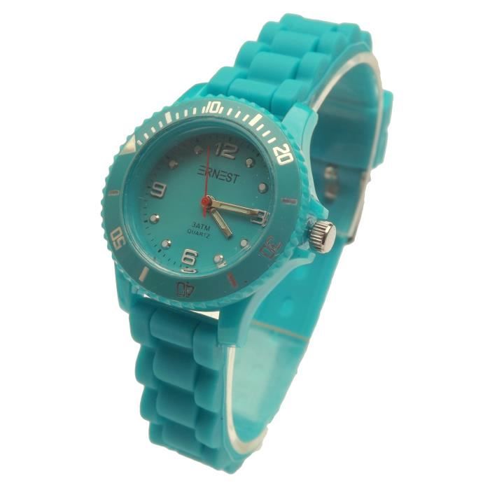 Montre Enfant Watch Silicone Etanche Blanche Achat Vente Montre Montre Enfant Watch Silicon