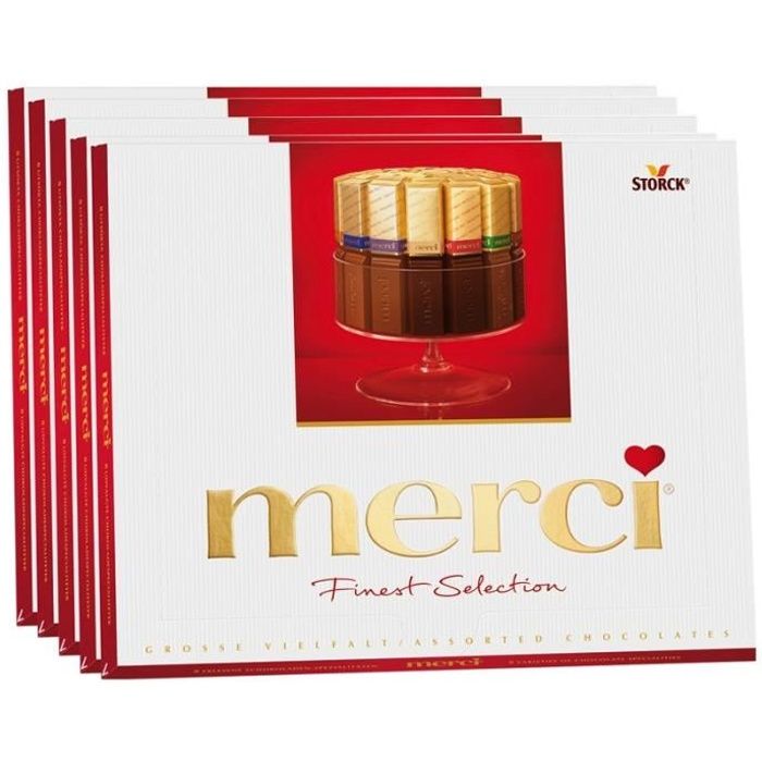 Storck Merci Grande variété, Finest Selection, chocolat 5 X 250g Achat / Vente confiserie de