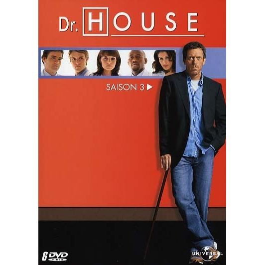 DR. HOUSE Saison 3, L'intégrale 6 DVD en dvd série pas cher