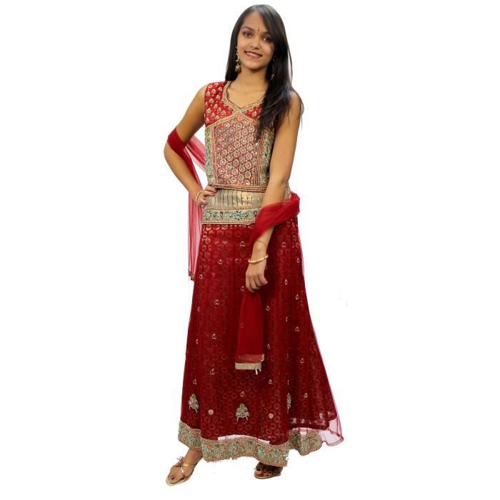 Robe Indienne DÃ©guisement Tenue Enfant Sari Fille