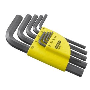 STANLEY Etui 9 clés males courtes gamme Pro