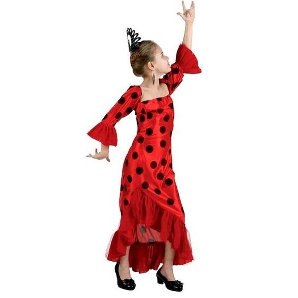 Déguisement enfant Flamenco rouge 5 6 ans Achat / Vente