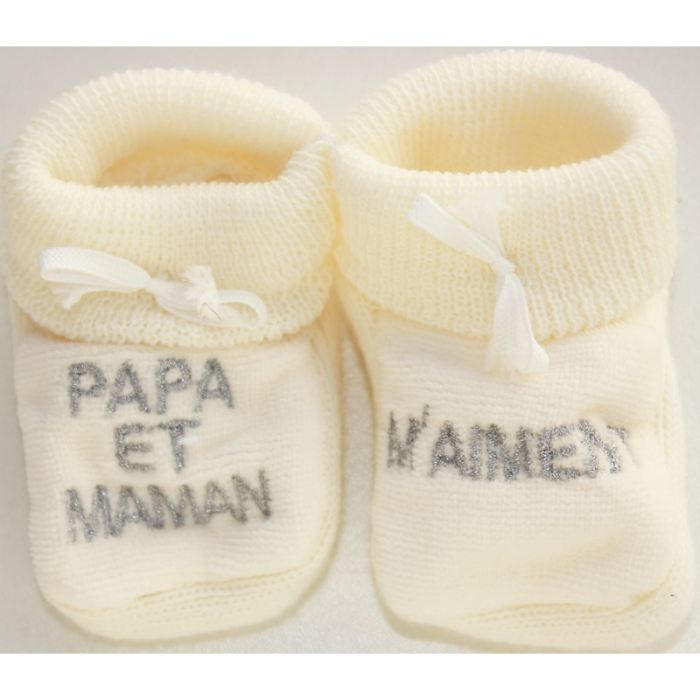 chausson bebe papa