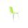 CHAISE  Lot de 2 chaises design cuisine vertes pomme NELLY