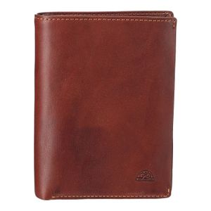 TONY PEROTTI Portefeuille Européen Cuir Lisse 13,5 cm Marron Homme
