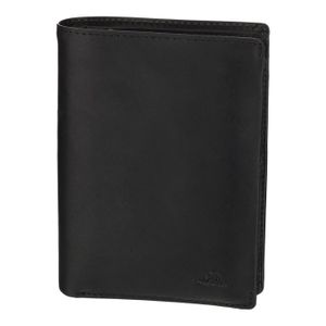 TONY PEROTTI Portefeuille Européen Cuir Lisse 13,5 cm Noir Homme