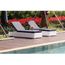 CHAISE LONGUE - TRANSAT  Duo de bains de soleil en résine tressée blanc-…
