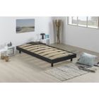  Sommier 90x190cm Kit Noir LATTES MULTIPLIS