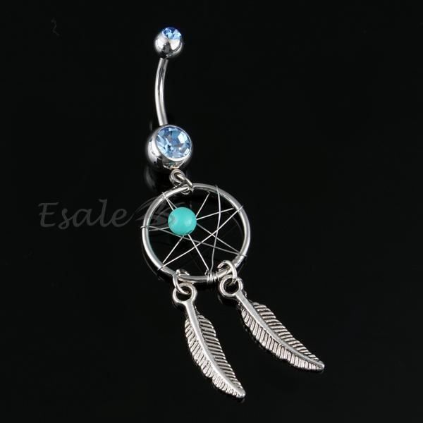 Piercing Multicolore Regalo AWAKEN Piercing Ombelico Acciaio 316L - Banana Con Cristallo, 8/10/12 Mm Accessori Body Piercing - 11