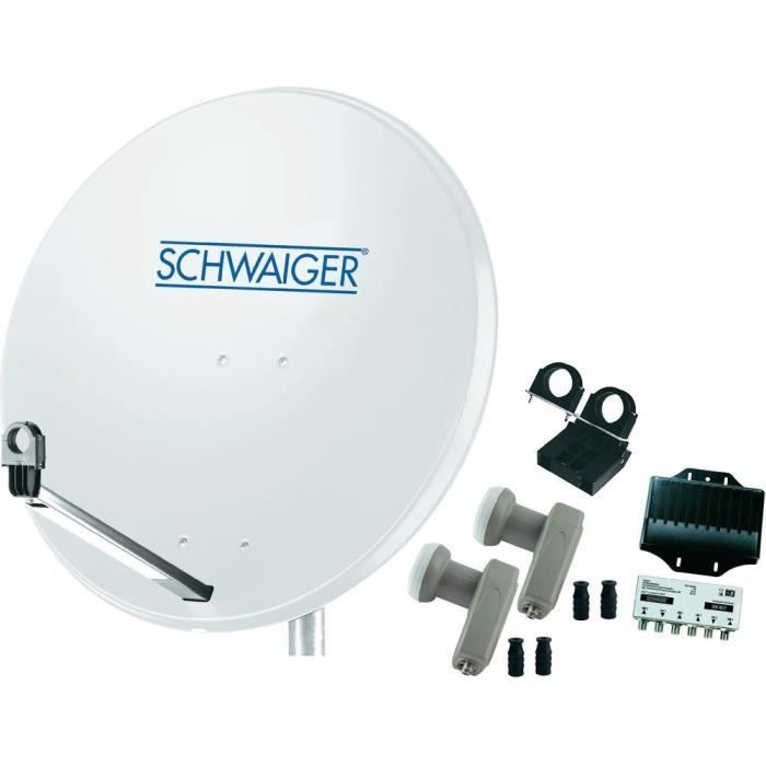parabole 80 cm schwaiger 2 satellites 2 lnb parabole 80 cm schwaiger 2 satellites 2 lnb