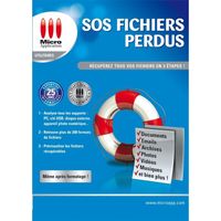 LOGICIEL BUREAUTIQUE - UTILITAIRE SOS FICHIERS PERDUS