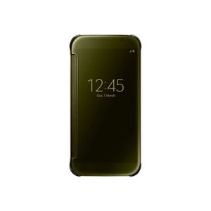 Samsung Etui Clear View Origine Galaxy S6- Or