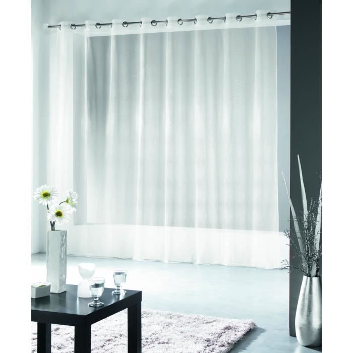 rideau voile oeillets grande largeur 400x240 cm… - Achat / Vente