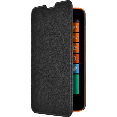 Coque rigide à l'arrière et rabat à l'avant pour protéger l'écran