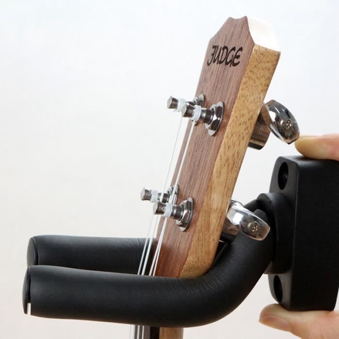 Crochet Mural Pour Guitare - Support De Rangement Pour Guitare, Ukulélé, Violon, Basse, Avec Coussinets éponge