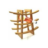 PORTE-BOUTEILLE Porte bouteilles en bambou - 9 bouteilles PORTE-BOUTEILLE Porte bouteilles en bambou - 9 bouteilles