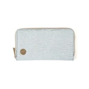 MIPAC Porte feuille zippe GrainLightTeal