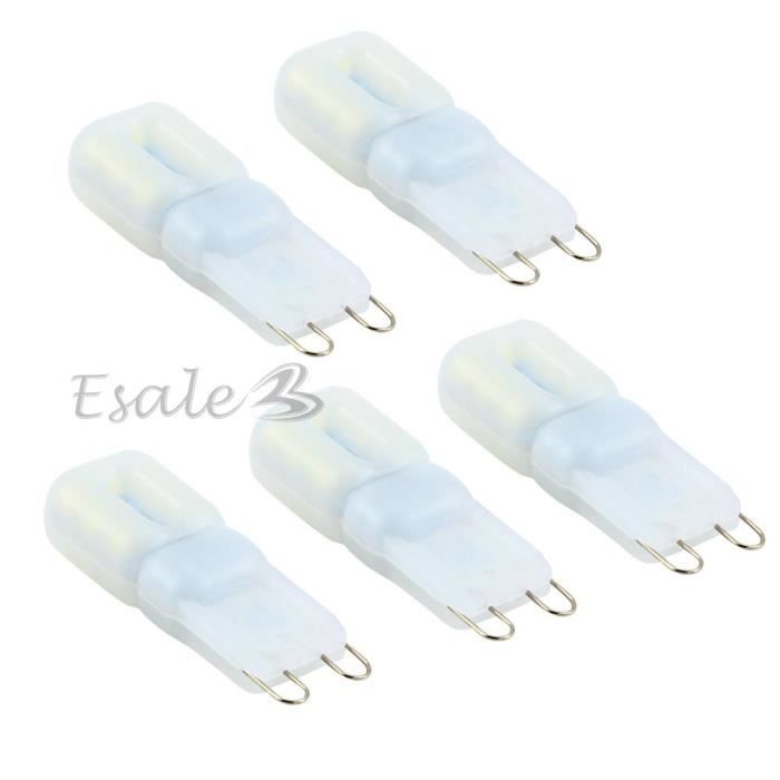 عکس+کس+دختر+بچه Lot de 5x LED Lampe Ampoule G9 3W AC220-240V Lumière du Jour Blanc ...
