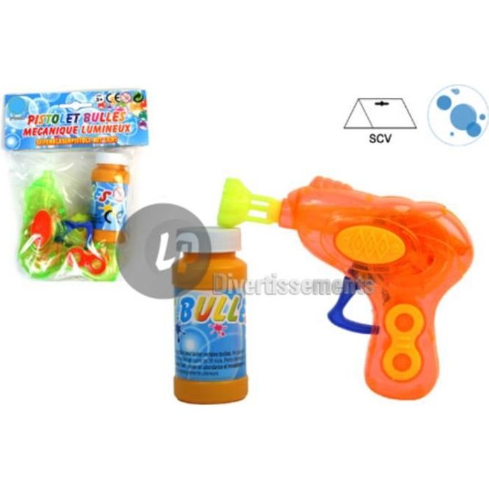 Pistolet à bulles lumineux mécanique 11cm Achat / Vente pistolet à