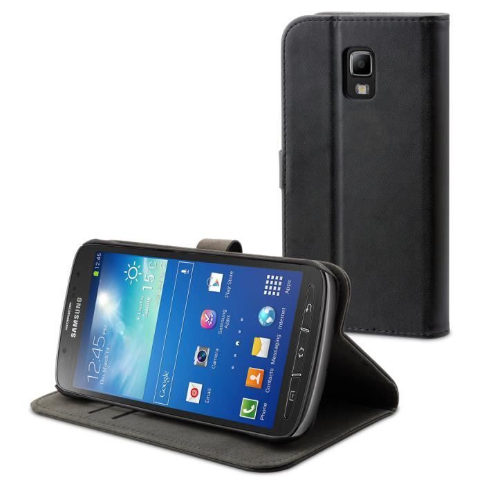Housse etui Samsung Galaxy S5 Active noir folio Achat / Vente Housse