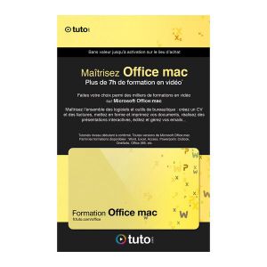 LOGICIEL BUREAUTIQUE Carte 50 Crédits Tuto Formation Pack Office Mac LOGICIEL BUREAUTIQUE Carte 50 Crédits Tuto Formation Pack Office Mac