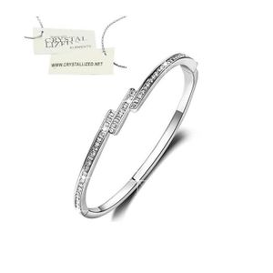 BRACELET , GOURMETTE Bracelet Rigide Ovale Cristaux Blancs SWAROVSKI