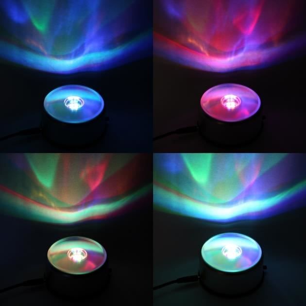 EEEKit Base Lumineuse LED Multicolore - 2 Socles - Changement Couleurs Tactile - USB Ou Piles - Pour Cristaux