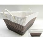  PANIER RECTANGULAIRE EN OSIER AVEC ANSES