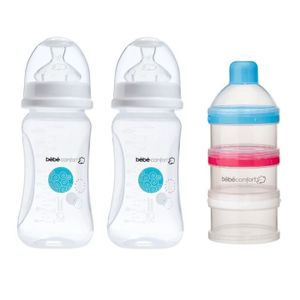 BIBERON BEBE CONFORT Lot 2 biberons 270 ml+Doseur de lait BIBERON BEBE CONFORT Lot 2 biberons 270 ml+Doseur de lait