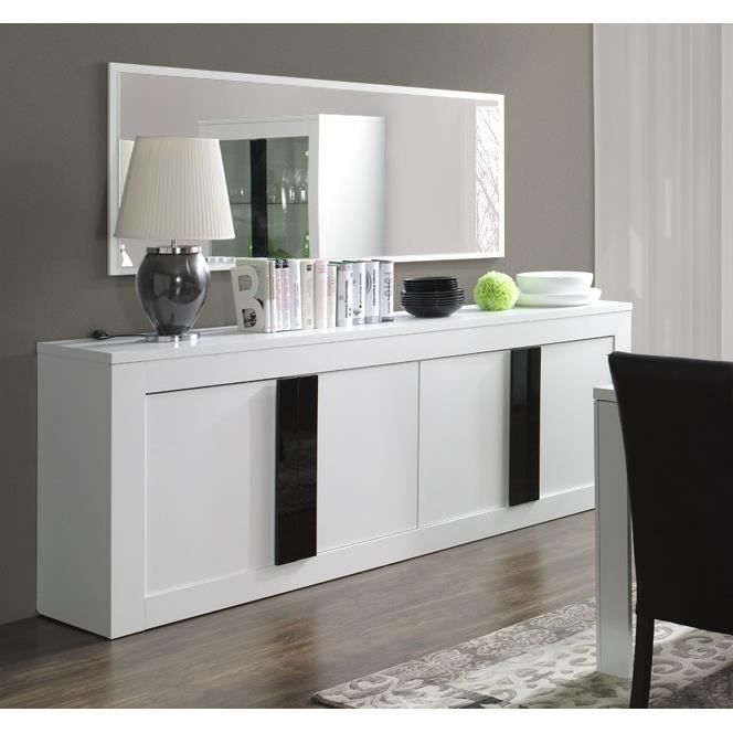 Buffet, bahut, enfilade 4 portes alpens grand miroir. meuble ... Manger décor salle à Meuble