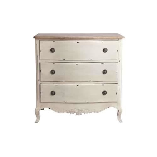 commode blanche vieillie