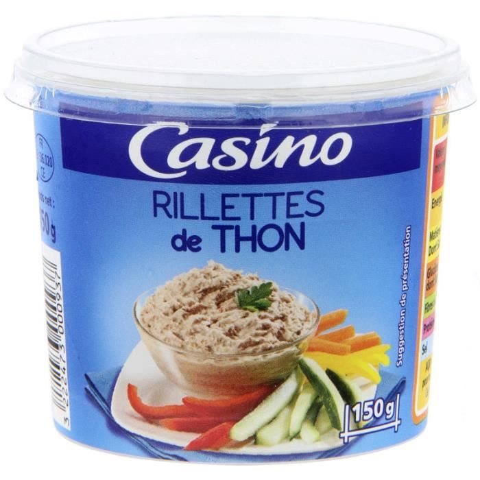 Rillette de thon - Achat / Vente produit de thon RILLETTES DE THON 150G