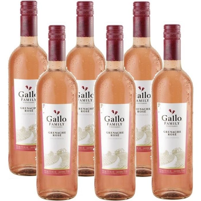 Gallo Family Vineyards Grenache Rose Vin Rose 6 x 0,75l Achat / Vente