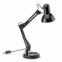 LAMPE A POSER  TECHNO Lampe de bureau articulée en métal noir