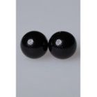 BOUCLE D OREILLE BO perles Noires - vetement femm…