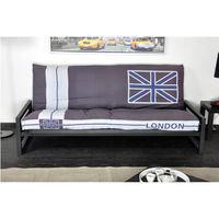 CANAPE - SOFA - BANQUETTE Urban - LONDON Banquette convertible brune