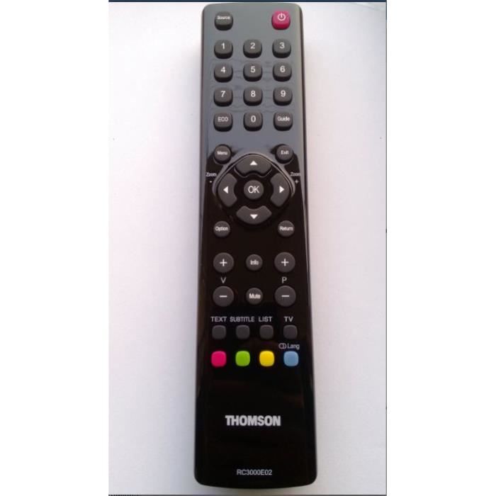 Thomson et TCL TV REMOTE CONTROL RC3000E02 fixation support tv, avis et prix pas cher