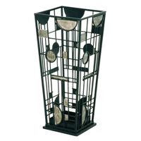 Porte parapluie Swithome Kalista noir et argent Porte parapluie Swithome Kalista noir et argent