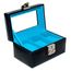 PACK MONTRE COFFRET BOITE 3 MONTRES PVC QUALITE NOIR/TURQUOISE