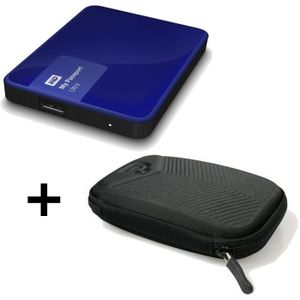 Western Digital Disque Dur Externe Reconditionné + Etui Port Chevron - My Passport Ultra - 1To - 2,5\