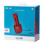 LOT ACCESSOIRE CONSOLE MICRO-CASQUE FILAIRE ROUGE / Wii U-3DS